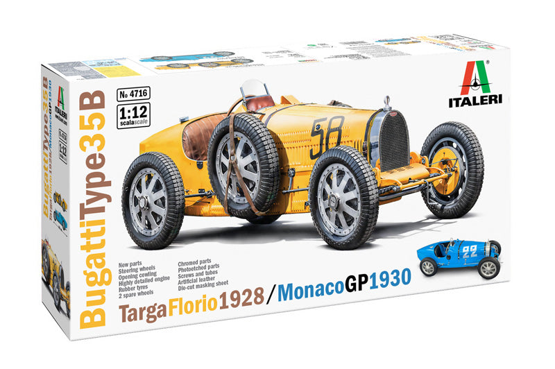 Italeri 4716 1:12 Bugatti Type 35B Targa Florio '29 /Monaco GP '30