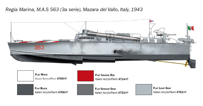 Italeri 5626 1:35 M.A.S. 563/568 with Crew