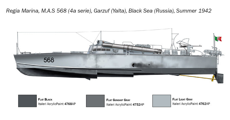 Italeri 5626 1:35 M.A.S. 563/568 with Crew