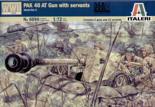 Italeri 6096 1:72 German Pak-40 Anti-Tank Gun with Crew