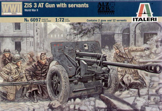 Italeri/Waterloo1815 6097 1:72 Soviet ZIS-3 Anti-Tank Gun with Crew