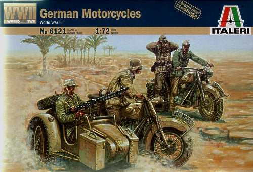 Italeri 6121 1:72 German WWII Motorcycles