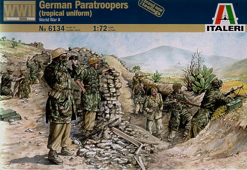 Italeri 6134 1:72 German WWII Paratroopers (Tropical Uniform)