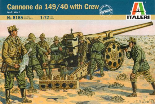 Italeri 6165 1:72 Cannone da 149/40 with Crew