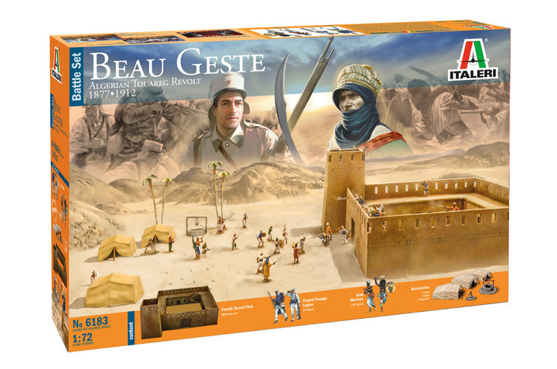 Italeri 6183 1:72 Beau Geste American Touareg Revolt 1877-1912 Diorama Set