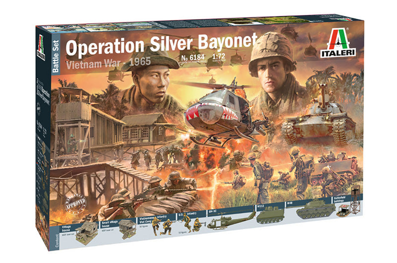 Italeri 6184 1:72 Operation Silver Bayonet Vietnam War 1965 Diorama Set