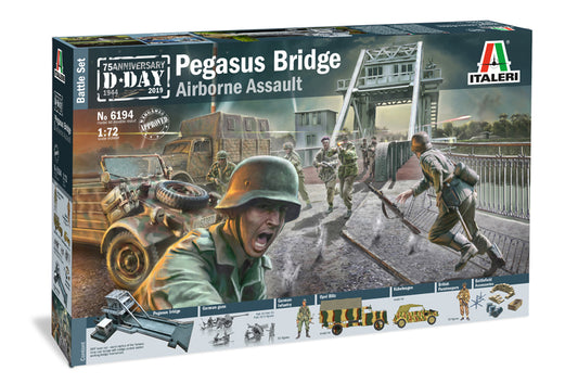 Italeri 6194 1:72 D-Day 1944-2019 75th Anniversary Pegasus Bridge Airborne Assault Diorama Set