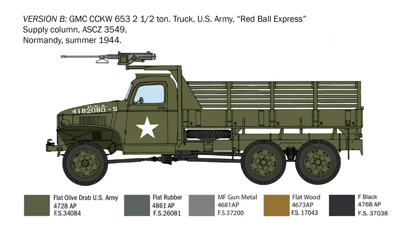 Italeri 6271 1:35 GMC 2 1/2 6x6 Truck