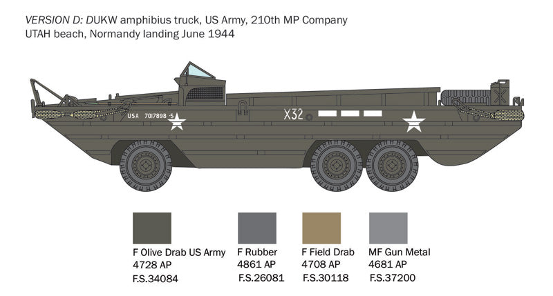 Italeri 6392 1:35 GMC DUKW 353 Amphibious truck