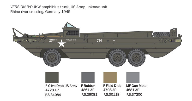 Italeri 6392 1:35 GMC DUKW 353 Amphibious truck