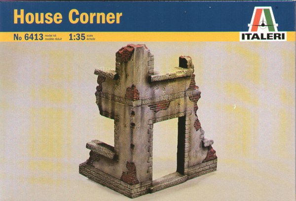 Italeri 6413 1:35 Ruined European House Corner