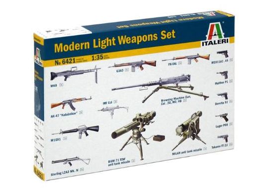 Italeri 6421 1:35 Modern Light Weapon Set