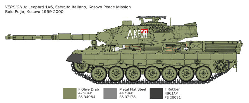 Italeri 6481 1:35 Leopard 1A5 MBT