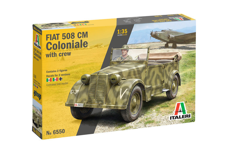 Italeri 6550 1:35 Fiat 508 CM Coloniale with Crew