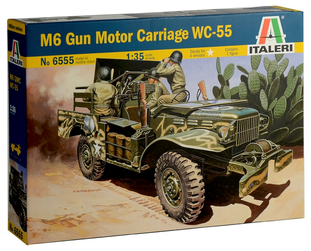 Italeri 6555 1:35 M6 Gun Motor Carriage WC-55