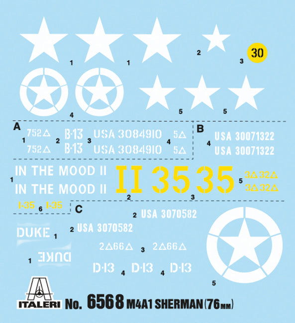 Italeri 6568 1:35 Sherman M4A1 with U.S Infantry