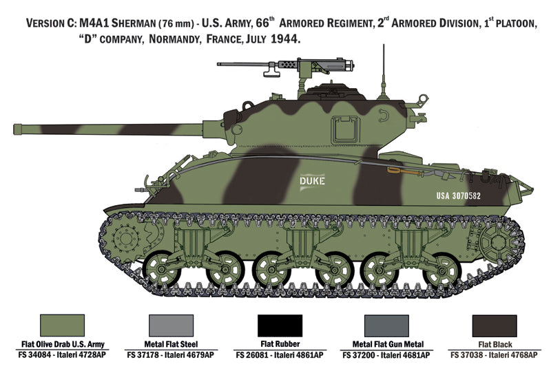 Italeri 6568 1:35 Sherman M4A1 with U.S Infantry