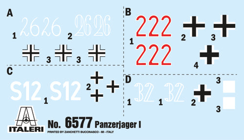 Italeri 6577 1:35 Panzerjager I Tank Destroyer