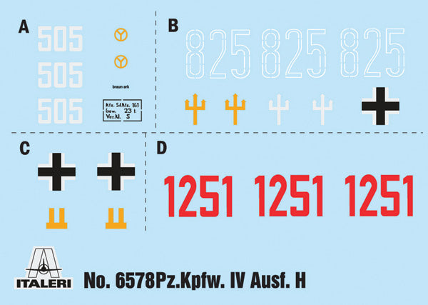 Italeri 6578 1:35 Pz.Kpfw.IV Ausf.H