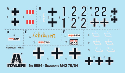 Italeri 6584 1:35 Semovente M42 da 75/34