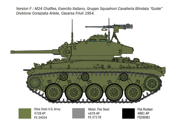 Italeri 6587 1:35 M24 Chaffee Korean War