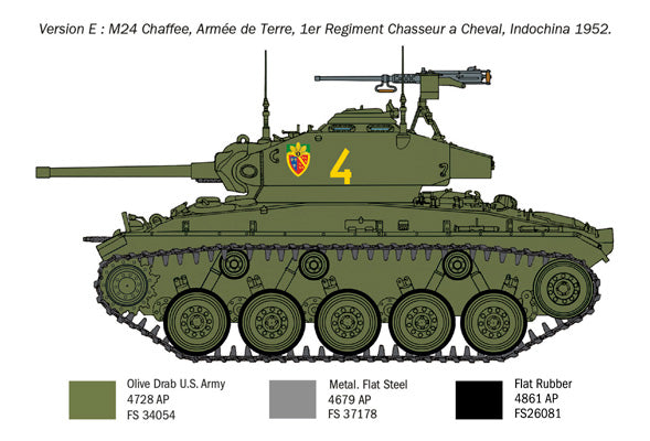 Italeri 6587 1:35 M24 Chaffee Korean War