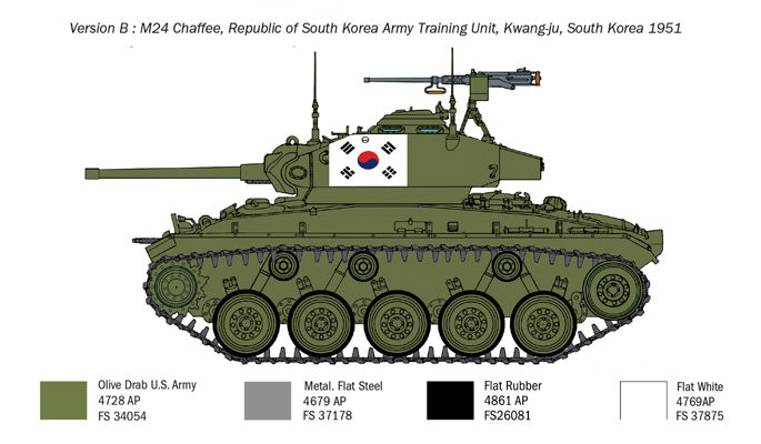 Italeri 6587 1:35 M24 Chaffee Korean War