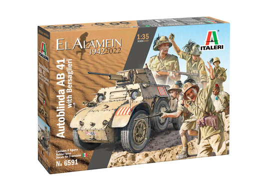 Italeri 6591 1:35 Autoblinda AB 41 with Bersaglieri Italian Infantry