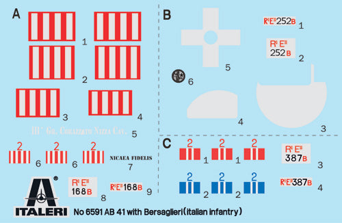 Italeri 6591 1:35 Autoblinda AB 41 with Bersaglieri Italian Infantry