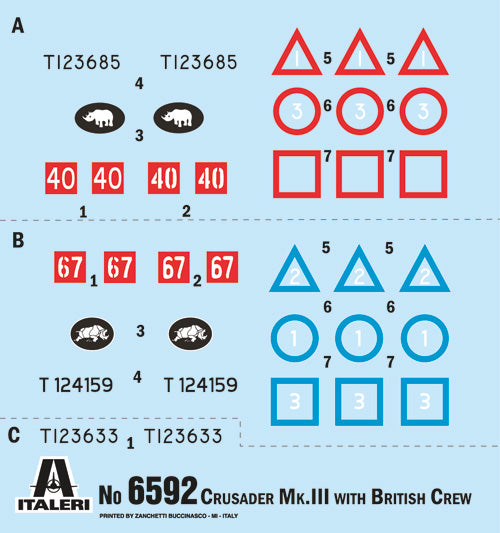 Italeri 6592 1:35 El Alamein 1942-2022 Crusader Mk.III with British Crew