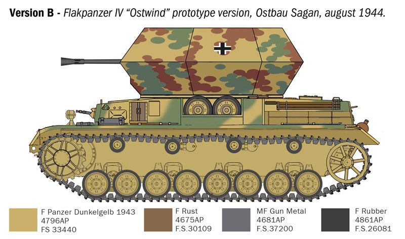 Italeri 6594 1:35 Flakpanzer IV Ostwind