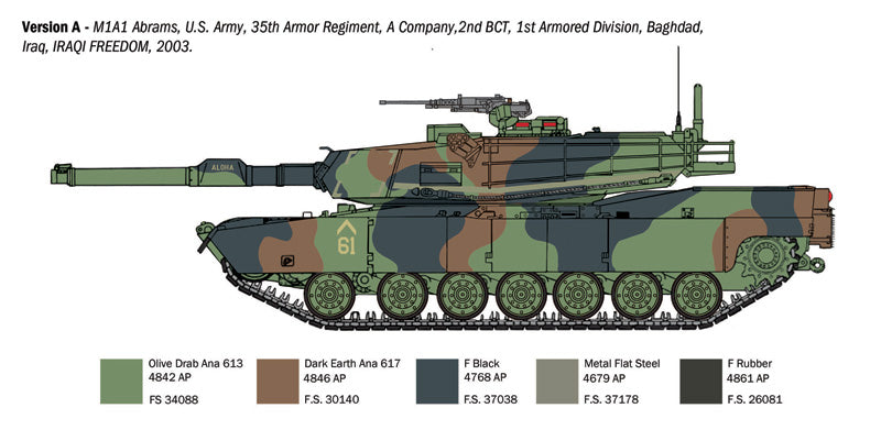 Italeri 6596 1:35 M1A1 Abrams