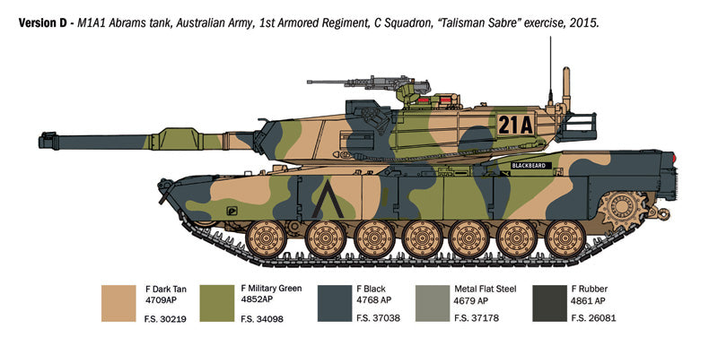 Italeri 6596 1:35 M1A1 Abrams