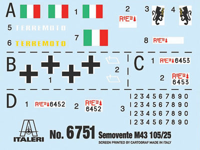 Italeri 6751 1:35 Semovente M43 Bassotto