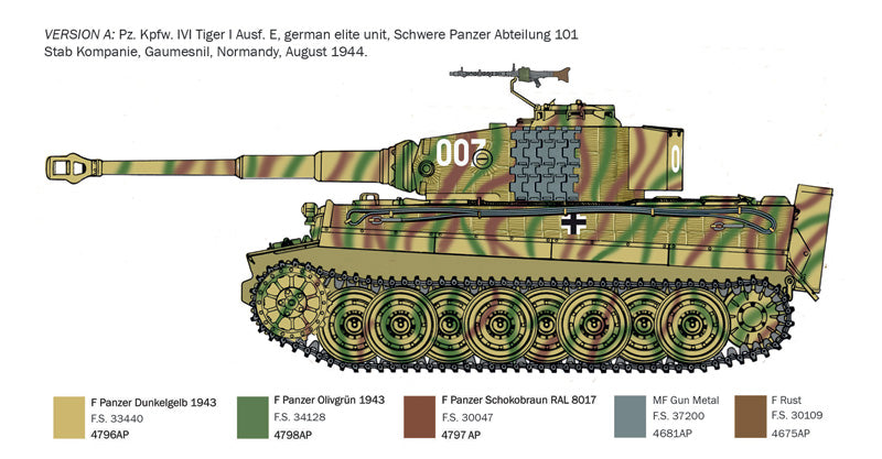 Italeri 6754 1:35 Pz.Kpfw.VI Tiger I Ausf.E late production