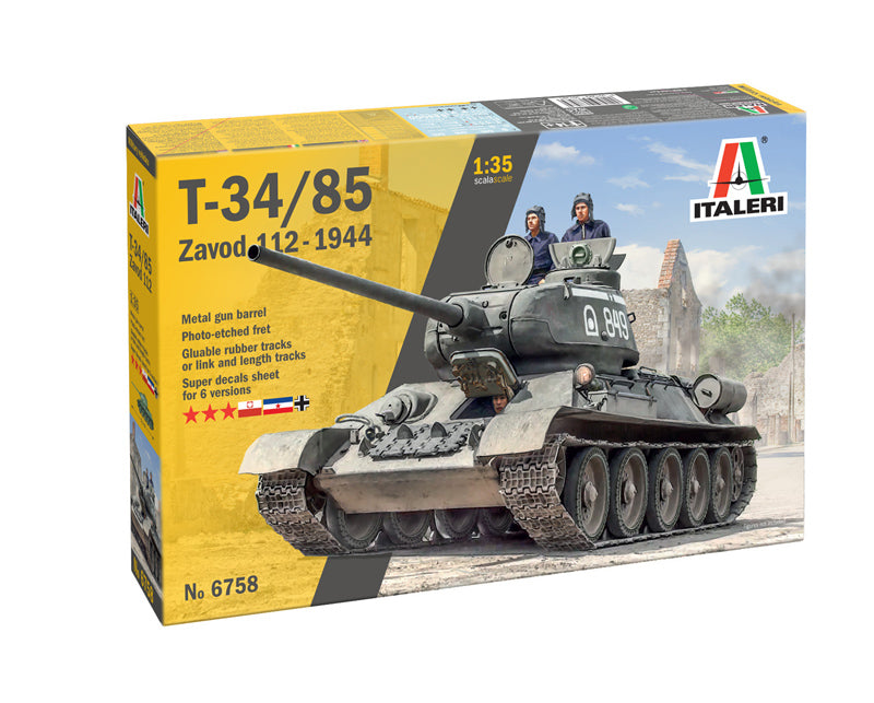 Italeri 6758 1:35 T-34/85 Zavod 112 - 1944