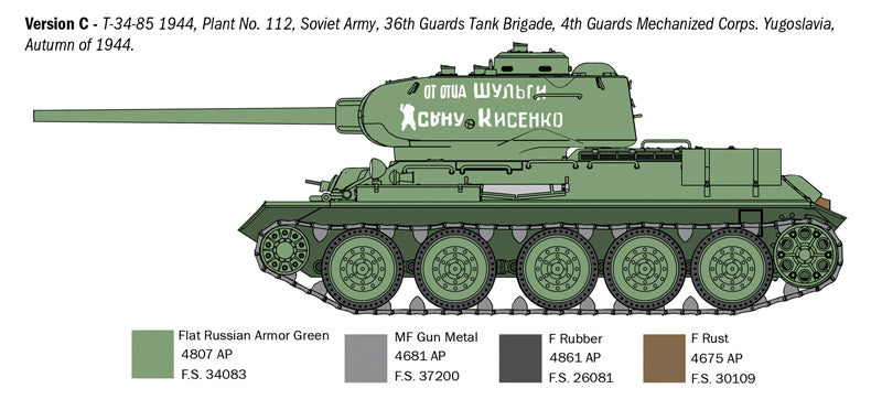 Italeri 6758 1:35 T-34/85 Zavod 112 - 1944