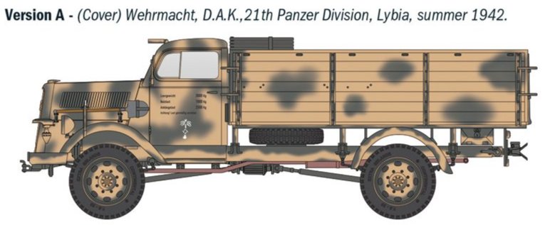 Italeri 6760 1:35 Kfz.305 Opel Blitz Typ A 4x4