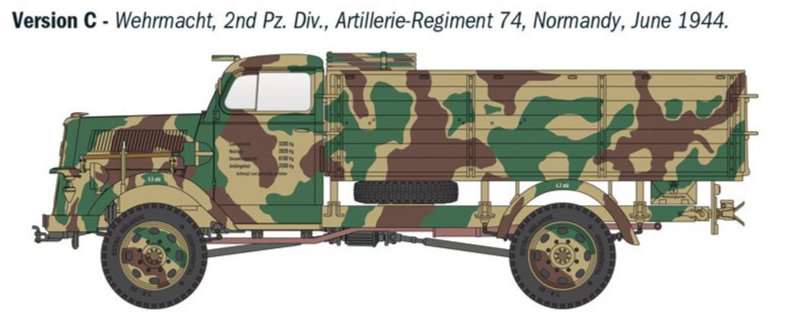Italeri 6760 1:35 Kfz.305 Opel Blitz Typ A 4x4