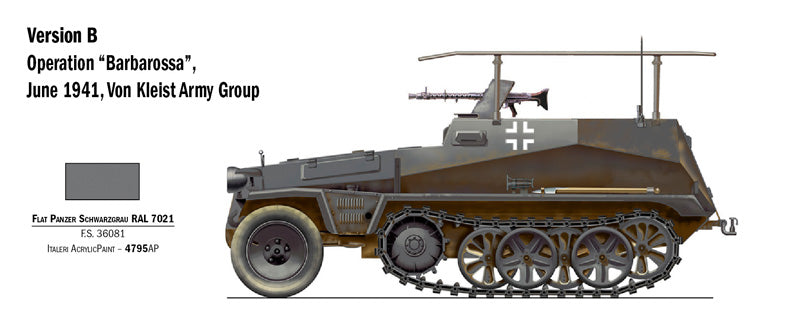 Italeri 7034 1:72 Sd.Kfz.250/3