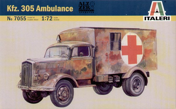 Italeri 7055 1:72 Kfz.305 Ambulance