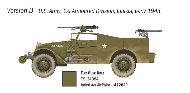 Italeri 7063 1:72 M3A1 Scout Car