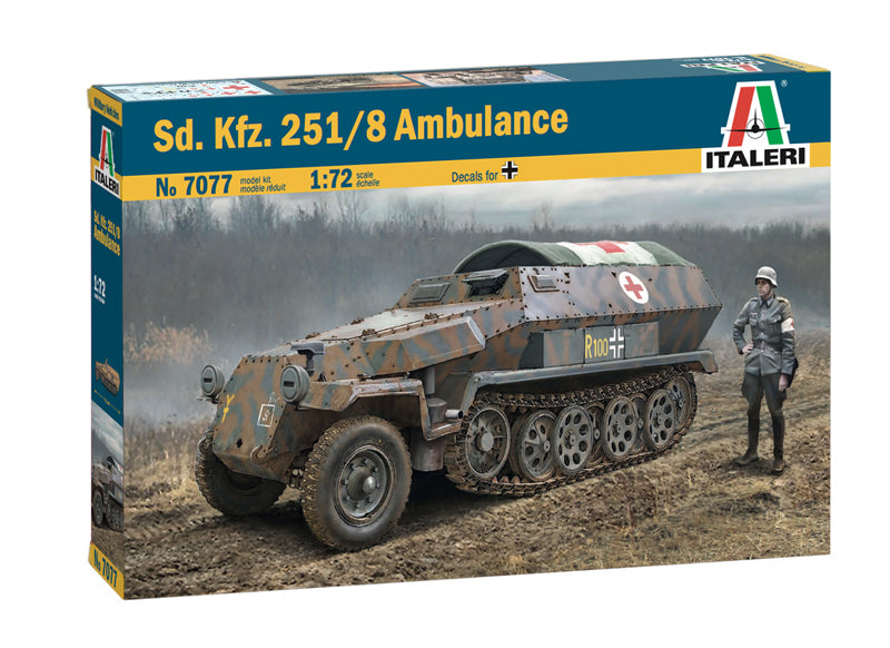 Italeri 7077 1:72 Sd.Kfz.251/8 Ausf.C Ambulance