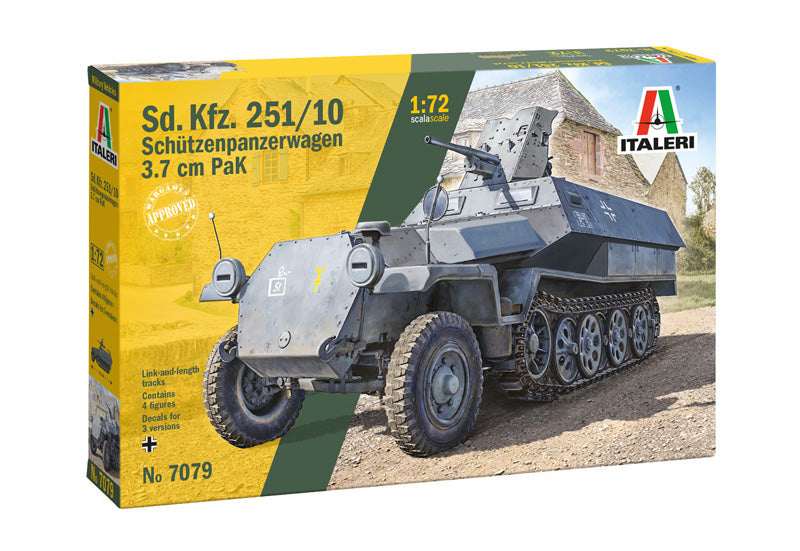 Italeri 7079 1:72 Sd.Kfz.251/10 Schutzenpanzerwagen 3.7cm PaK