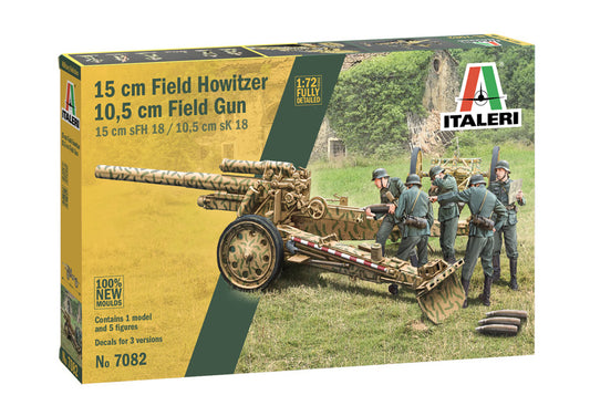 Italeri 7082 1:72 15 cm Field Howitzer / 10,5 cm Field Gun