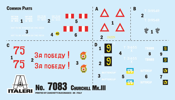 Italeri 7083 1:72 Churchill Mk.III