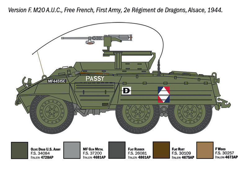 Italeri 7087 1:72 M8 Greyhound / M20