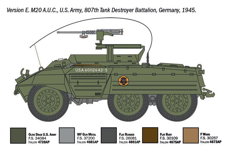 Italeri 7087 1:72 M8 Greyhound / M20
