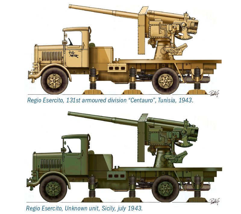 Italeri 7508 1:72 Autocannone RO3 with 90/53 AA Gun