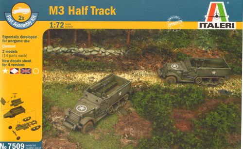 Italeri 7509 1:72 M3A1 Half Track (Fast Assembly)